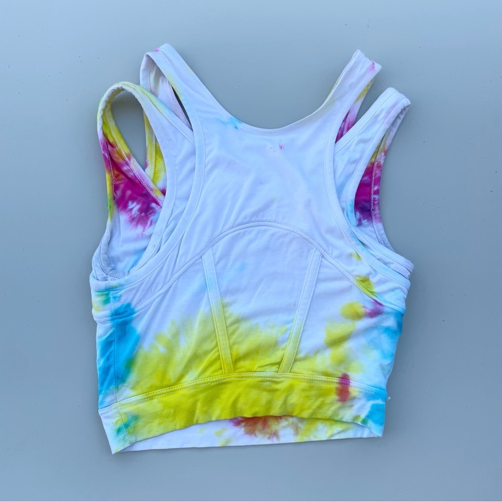 Helmut Lang cutout detail micromodal tie dye bra crop top size P XS - Picture 10 of 15